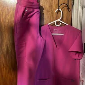 Figs scrub set Pink Zamora- 2 pockets